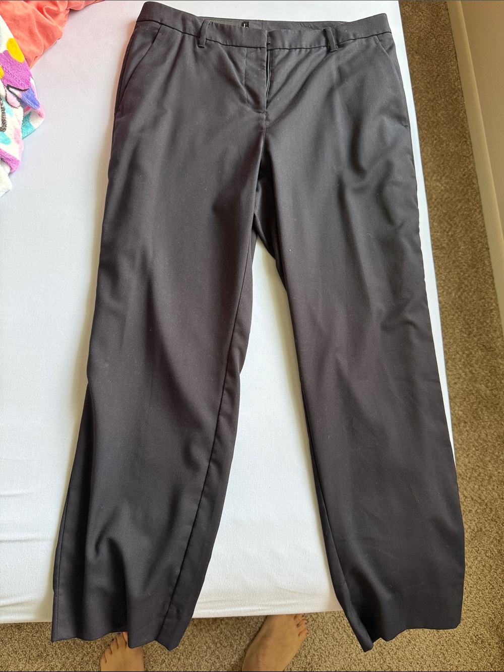 Black Women/Men Dress Pants - Classic Straight Fit
